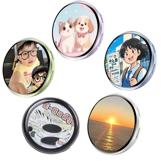 Customizable Electronic Badges Digital LED Animes Pin with Touch Control for Uploading Photos GIFs and Videos Gift for Fan P9YB
