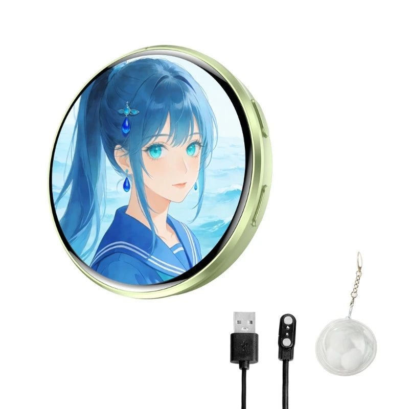 Customizable Electronic Badges Digital LED Animes Pin with Touch Control for Uploading Photos GIFs and Videos Gift for Fan P9YB