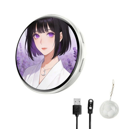 Customizable Electronic Badges Digital LED Animes Pin with Touch Control for Uploading Photos GIFs and Videos Gift for Fan P9YB