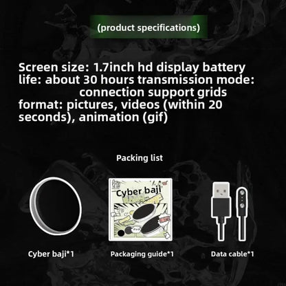 Customizable Electronic Badges Digital LED Animes Pin with Touch Control for Uploading Photos GIFs and Videos Gift for Fan P9YB