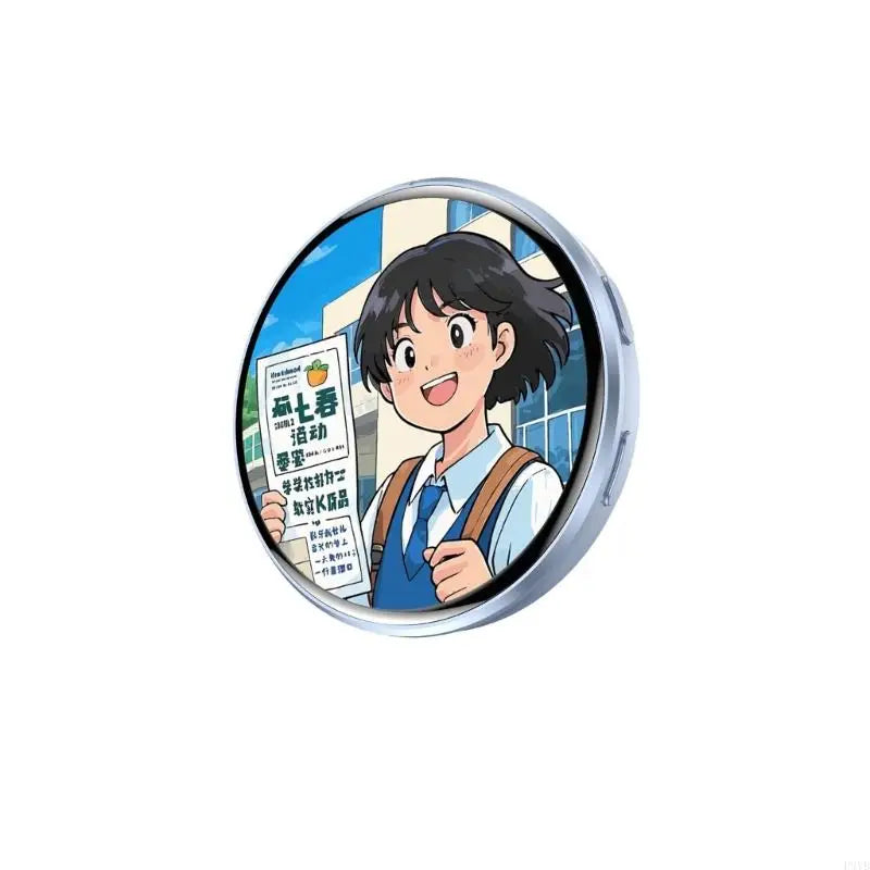 Customizable Electronic Badges Digital LED Animes Pin with Touch Control for Uploading Photos GIFs and Videos Gift for Fan P9YB